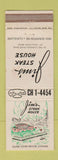 Matchbook Cover - Jim's Steak House Cleveland OH WEAR