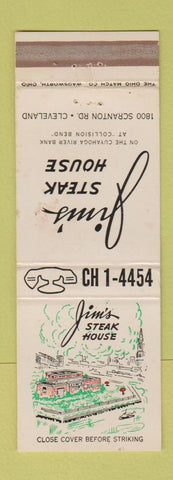 Matchbook Cover - Jim's Steak House Cleveland OH WEAR