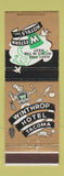 Matchbook Cover - Winthrop Hotel Tacoma WA