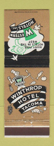 Matchbook Cover - Winthrop Hotel Tacoma WA