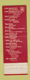 Matchbook Cover - Winthrop Hotel Tacoma WA