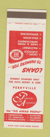 Matchbook Cover - Perryville Production Credit Association MO Fredericktown