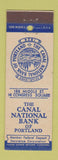 Matchbook Cover - Canal National Bank Portland ME