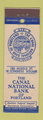 Matchbook Cover - Canal National Bank Portland ME