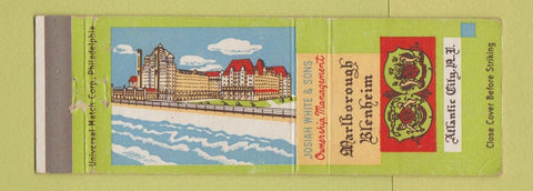 Matchbook Cover - Marlborough Blenheim Atlantic City NJ