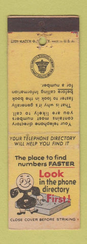 Matchbook Cover - Bell Telephone System WEAR