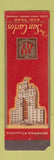 Matchbook Cover - San Carlos Hotel New York City SAMPLE WORN