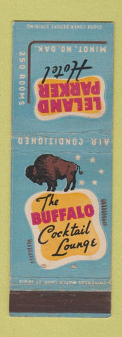 Matchbook Cover - Leland Parker Hotel Minot ND buffalo