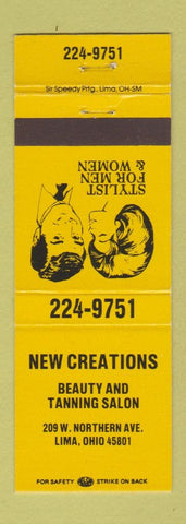 Matchbook Cover - New Creations Salon Lima OH