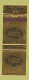 Matchbook Cover - Alisio's Club 100 Restaurant Long Beach CA