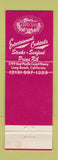 Matchbook Cover - Alisio's Club 100 Restaurant Long Beach CA