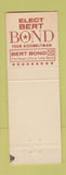 Matchbook Cover - Bert Bond Assemblyman Election Long Beach CA