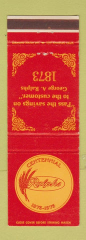 Matchbook Cover - Ralphs Centennial 1975