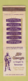 Matchbook Cover - Sir George's Pheonix AZ WEAR