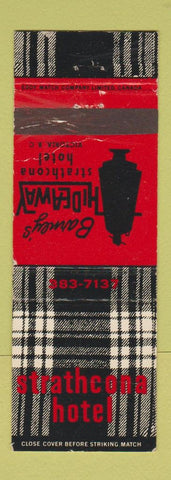 Matchbook Cover - Barney's Hideaway Strathcona Hotel Victoria BC WEAR