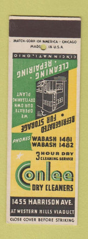 Matchbook Cover - Conlee Dry Cleaners Cincinnati OH SAMPLE