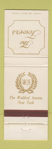 Matchbook Cover - The Towers Waldorf Astoria New York City