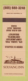 Matchbook Cover - Solvang Inn Solvang CA