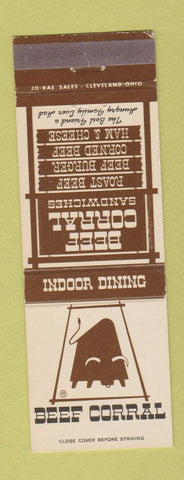 Matchbook Cover - Beef Corral Restaurant