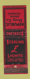 Matchbook Cover - Sterling Lignite Coal Republic Coal Denver Colorado WORN