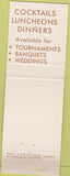 Matchbook Cover - Midwest Country Club Oak Brook IL