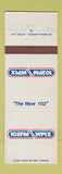 Matchbook Cover - 102 FM WPIX New York? DD Bean