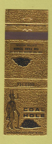 Matchbook Cover - Coal Hole Clayton MO