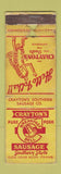 Matchbook Cover - Crayton's Sausage Company POIOR