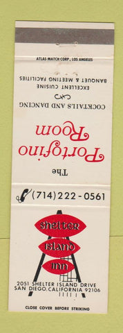Matchbook Cover - Shelter Island Inn San Diego CA Portofino Room