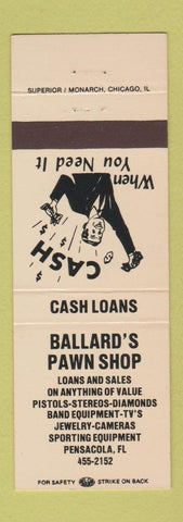 Matchbook Cover - Ballard's Pawn Shop Pensacola FL