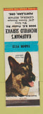 Matchbook Cover - Kaufman's Richfield oil gas Portland OR German Shepherd WEAR