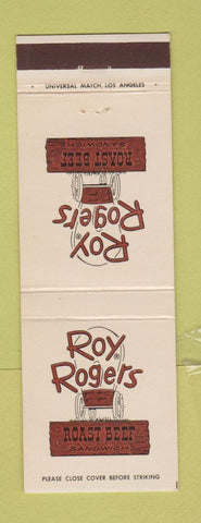 Matchbook Cover - Roy Rogers Roast Beef Glendale CA