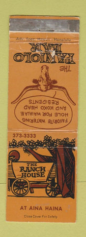 Matchbook Cover - Ranch House Paniolo Bar Honolulu Hawaii WEAR
