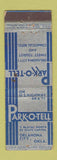 Matchbook Cover - Park O Tell Hotel Oklahoma City OK feature WORN
