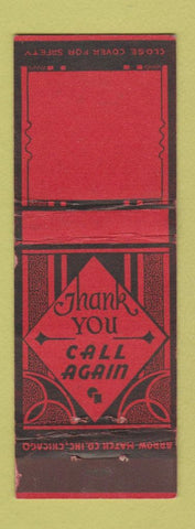 Matchbook Cover - Arrow Match Chicago IL BLANK