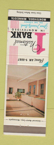 Matchbook Cover - 1st National Bank Montevideo MN