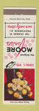 Matchbook Cover - Moore Florists Flowers Providence RI