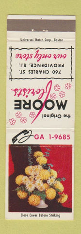 Matchbook Cover - Moore Florists Flowers Providence RI