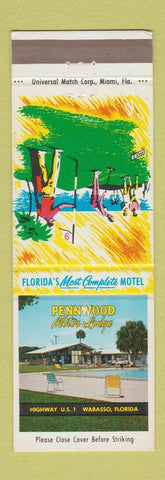 Matchbook Cover - Pennwood Motor Lodge Wabasso FL WEAR