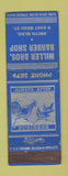 Matchbook Cover - Miller Bros Barber Shop Washington PA