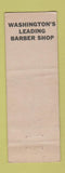 Matchbook Cover - Miller Bros Barber Shop Washington PA