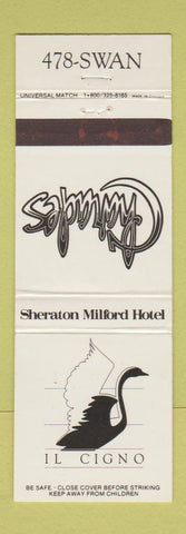 Matchbook Cover - Il Cigno Swan Sheraton Milford MA