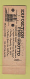 Matchbook Cover - Exposition Fish Grotto San Francisco CA