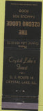 Matchbook Cover - Czecho Lodge Crystal Lake IL