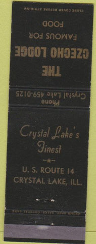 Matchbook Cover - Czecho Lodge Crystal Lake IL