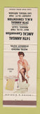 Matchbook Cover - AMCAL Match Convention RMS 1969 pinup Fresno Las Vegas