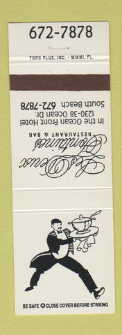 Matchbook Cover - Les Denix Fontaines Restaurant South Beach Miami FL