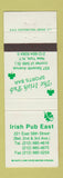 Matchbook Cover - Irish Pub East New York City