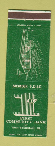 Matchbook Cover - First Community Bank West Frankfort IL