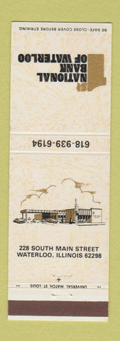 Matchbook Cover - 1st National Bank Waterloo IL